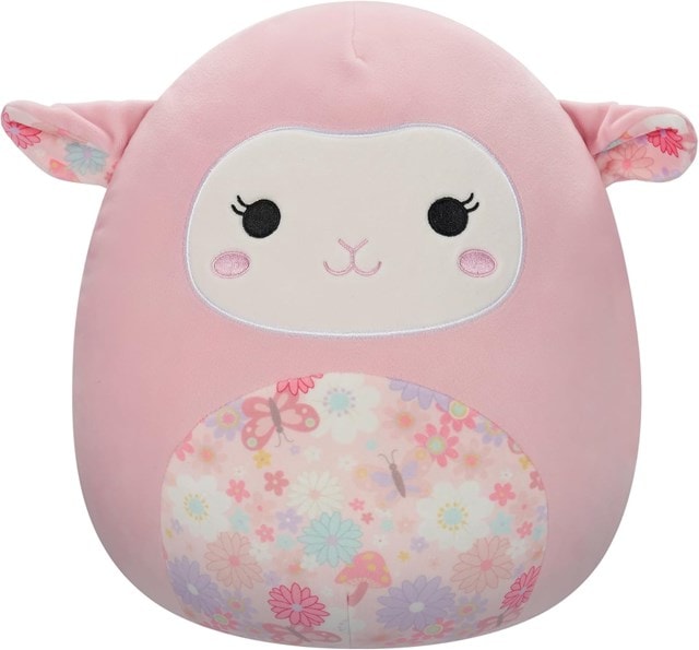 Lala Pink Lamb With Floral Ears And Belly Squishmallows Plush - 1