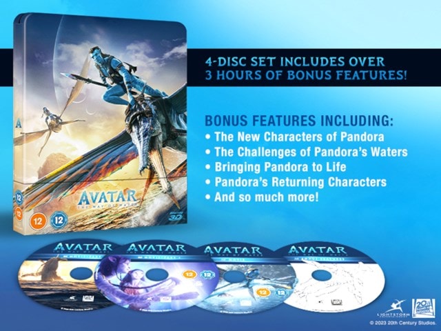 Avatar: The Way of Water (hmv Exclusive) Limited Edition 3D Blu-ray Steelbook - 5