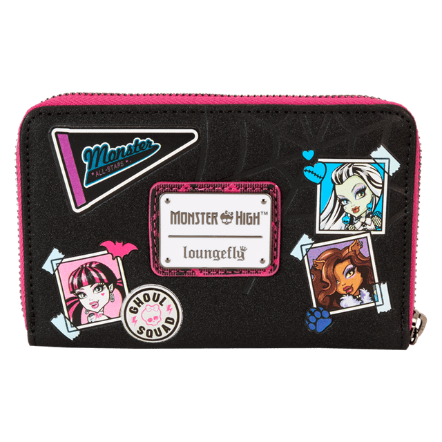 Monster High Crest Zip Around Loungefly Wallet - 4