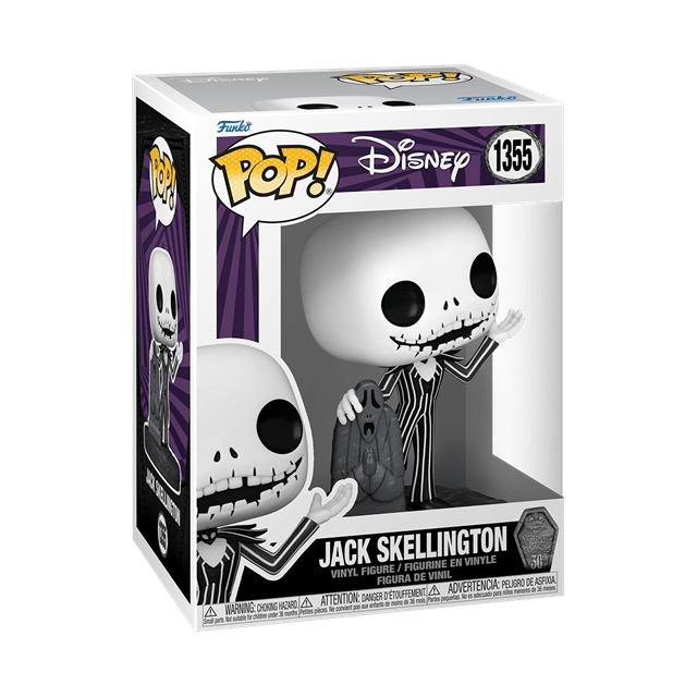 Jack With Gravestone (1355) Nightmare Before Christmas 30th Pop Vinyl - 2