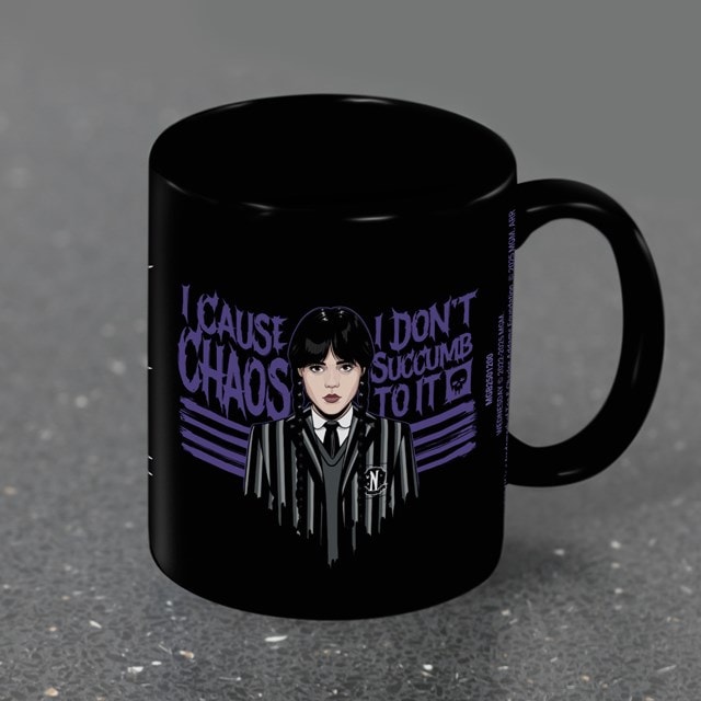 Chaos Wednesday Season 2 Black Mug - 3
