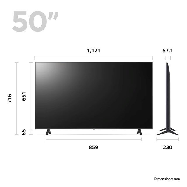 LG UR78 50 inch 4K Smart UHD TV - 5