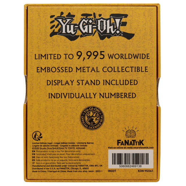 Tablet Of Memories Limited Edition Yu-Gi-Oh Ingot - 3