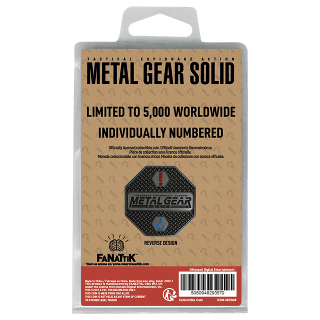 Solid Snake Metal Gear Solidlimited Edition Coin - 2