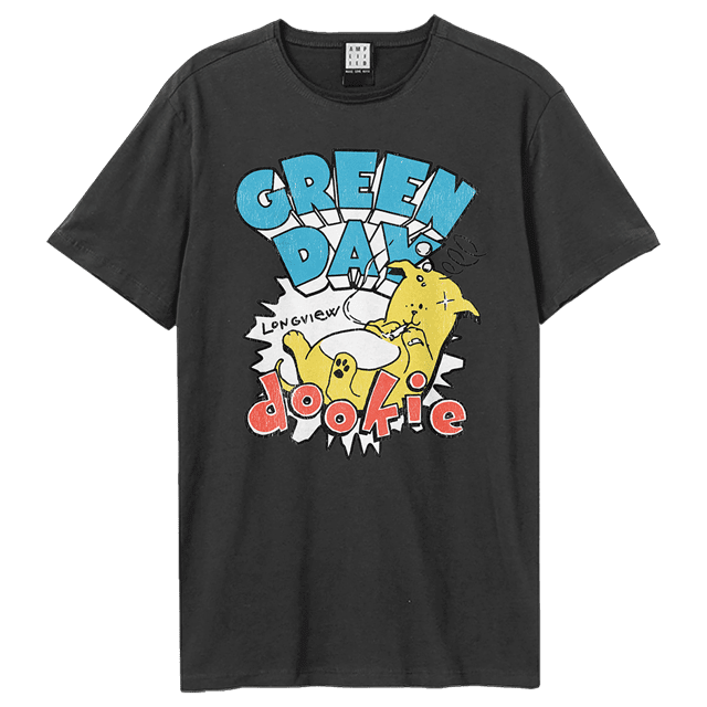 Green Day Dookie Longview Charcoal Tee | T-Shirt | Free