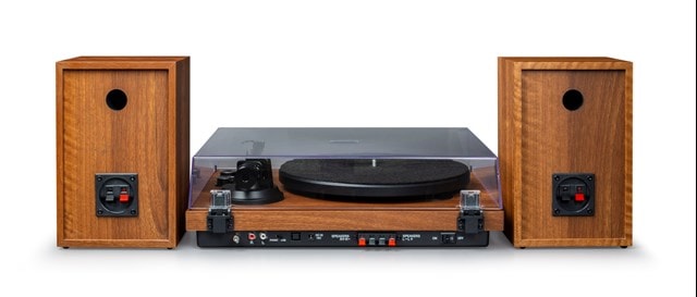 Crosley c62 walnut turntable & speakers Outlet