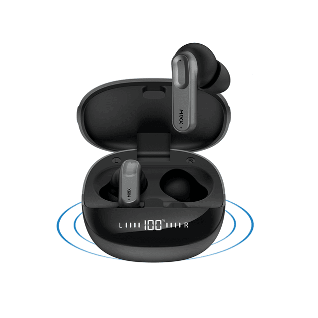 Mixx Audio StreamBuds ANC Charge Black Active Noise Cancelling True Wireless Bluetooth Earphones - 1