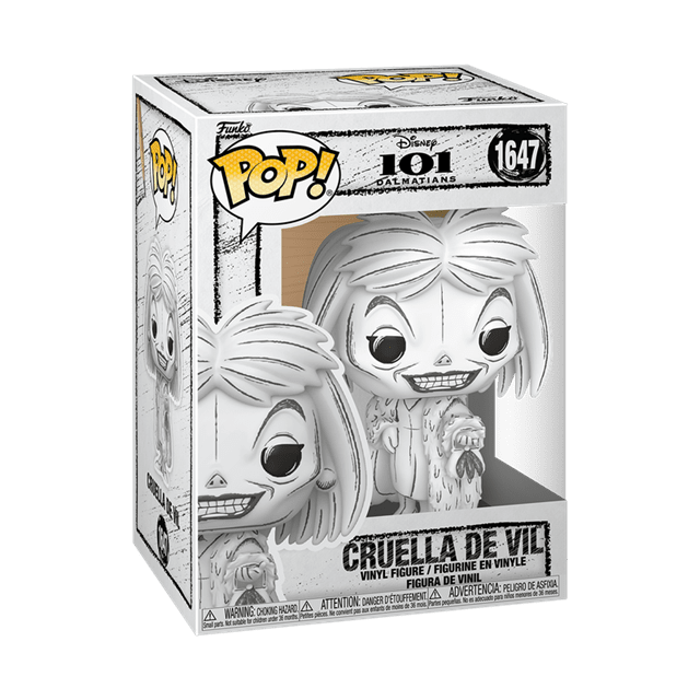 Cruella De Vil 1647 Disney Sketched Funko Pop Vinyl - 2