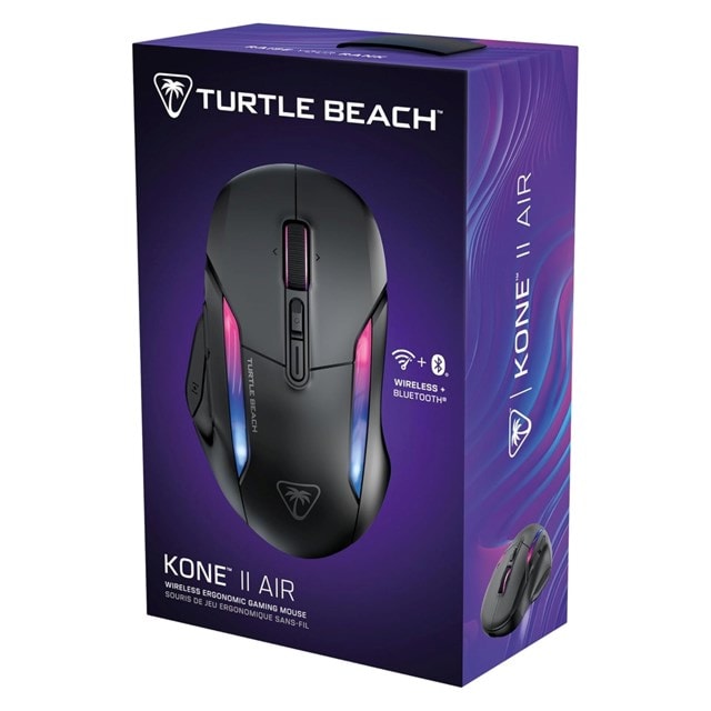 Turtle Beach Kone II Air Wireless Ergonomic Gaming Mouse - Black - 8