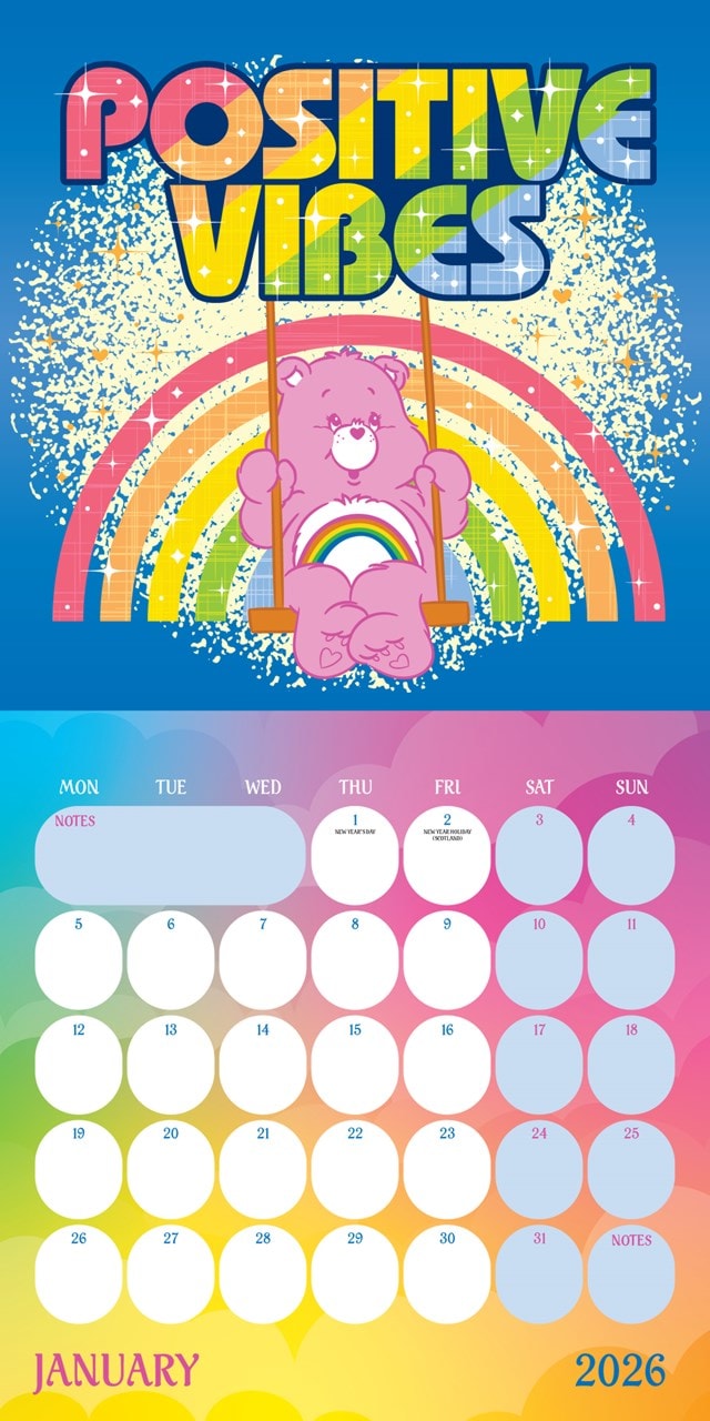 thumbnail image 2 of Official Care Bears Calendar 2026 Monthly Wall Calender 12 Month | American Made In The USA 2 of 14