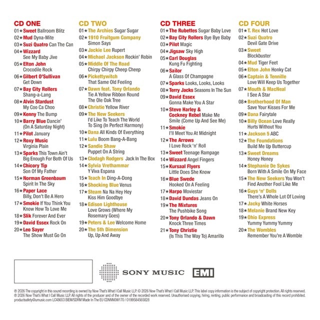 NOW That's What I Call an Era - Ballroom Blitz: 1967-1976 - 4CD - 3