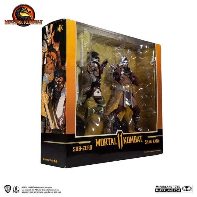 Sub-Zero Vs Shao Khan Mortal Kombat (2 Pack) Action Figures - 10