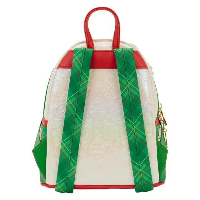 Stitch & Scrump Iridescent Holiday Ornament Loungefly Mini Backpack - 6
