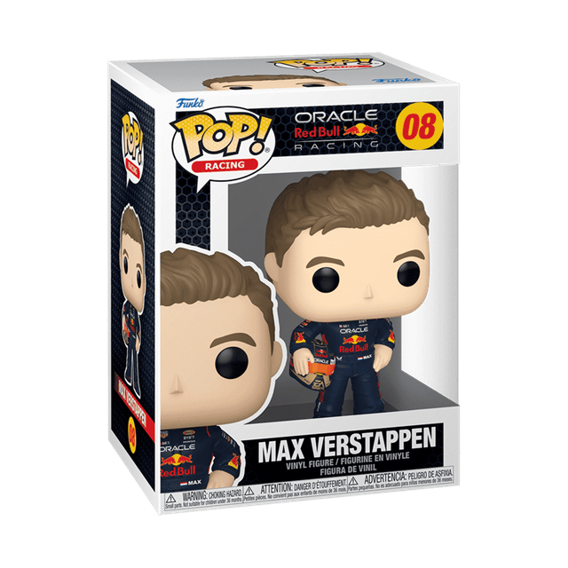 Max Verstappen With Helmet 08 Oracle Red Bull Racing F1 Funko Pop Vinyl - 2