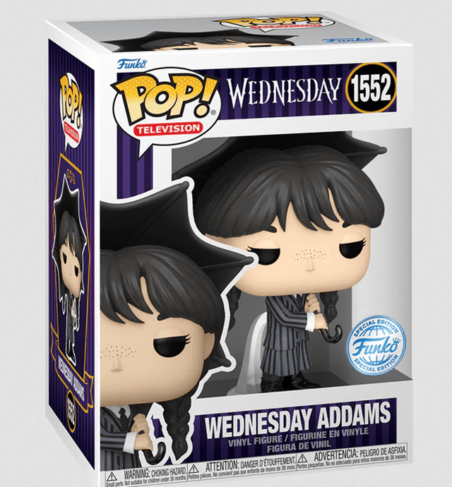 Wednesday With Umbrella 1552 Wednesday Limited Edition Funko Pop Vinyl - 2