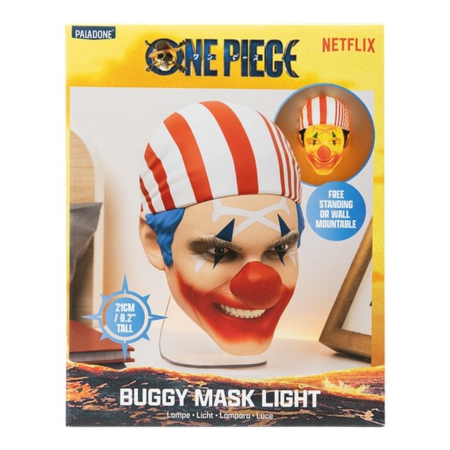 Buggy The Clown Mask One Piece Light - 4