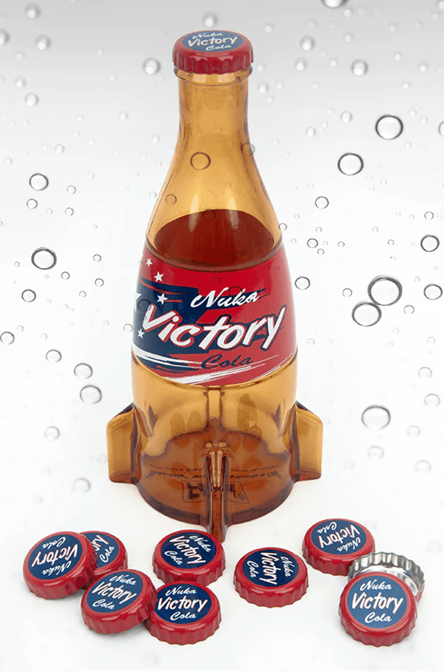 Nuka Victory Fallout Glass Bottle And Cap - 1