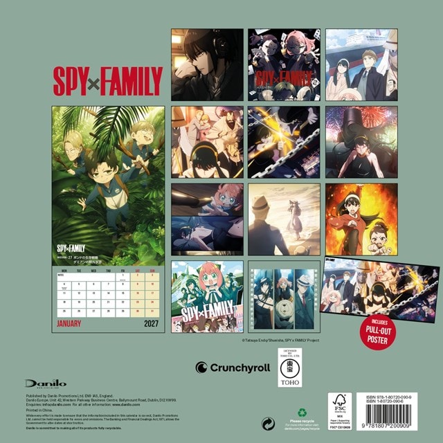Spy X Family 2027 Square Calendar - 2