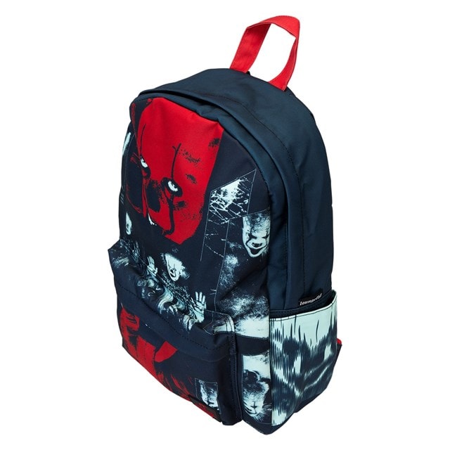 I Heart Horror IT Pennywise Loungefly Nylon Full Size Backpack - 3