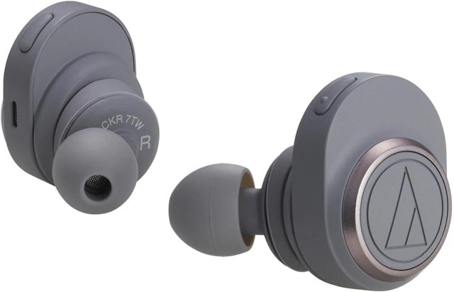 Audio Technica ATH-CKR7TW Grey True Wireless Bluetooth Earphones - 1