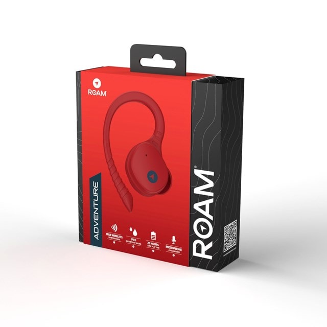 Roam Adventure Flame Red Sport True Wireless Bluetooth Earphones - 8