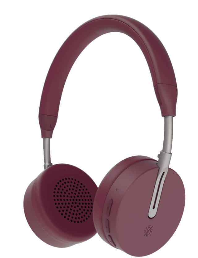 Kygo A6/500 Burgundy Red Bluetooth Headphones - 1