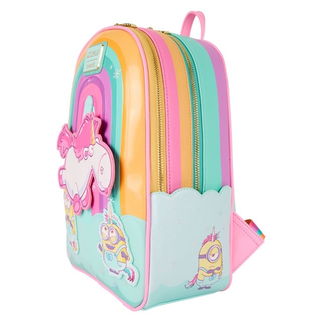 Fluffy Unicorn Minions Loungefly Mini Backpack - 3