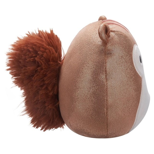 7.5'' Sawyer Brown Glitter Squirrel With White Belly Squishmallows Plush - 3