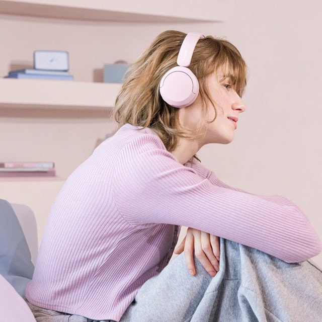 Sony WH-CH520 Pink Bluetooth Headphones - 8