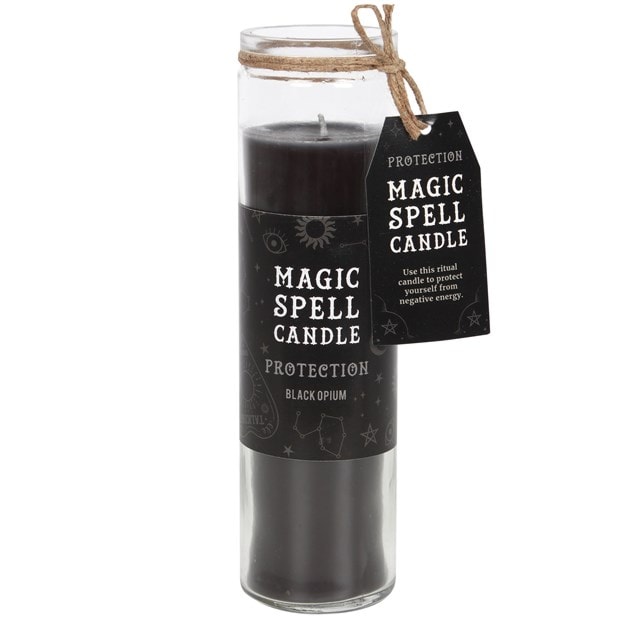 Black Opium Protection Magic Spell Tube Candle - 1