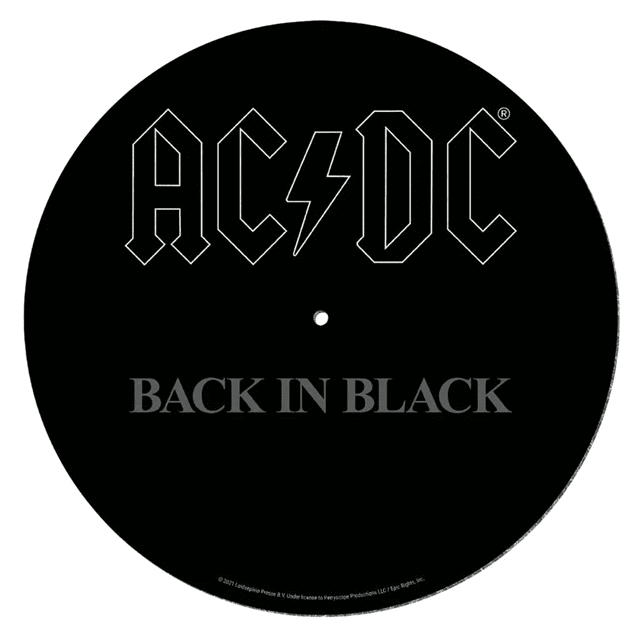 AC/DC Back In Black Slipmat - 1