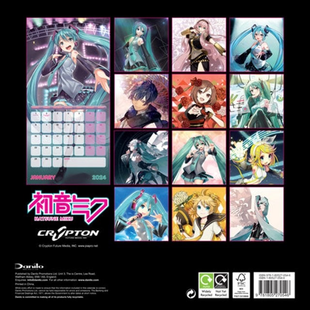 Hatsune Miku 2024 Square Calendar - 5