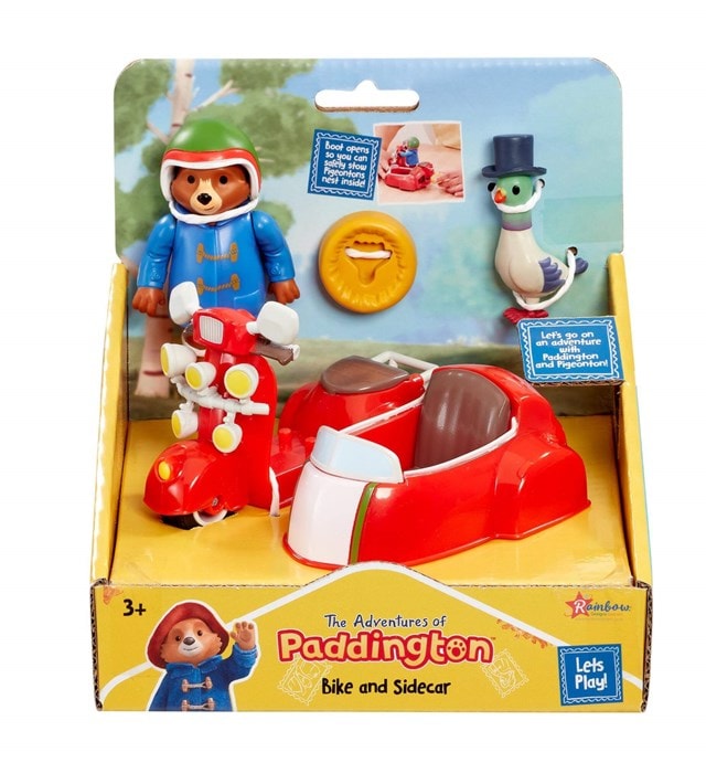 Paddington Bear Bike And Side Car Action Figures - 1