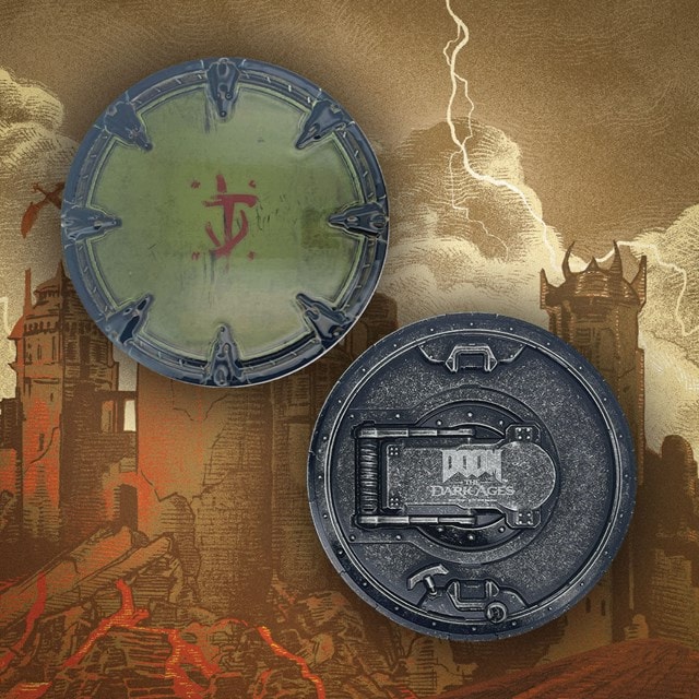 Saw Shield DOOM The Dark Ages Medallion And Art Card - 5