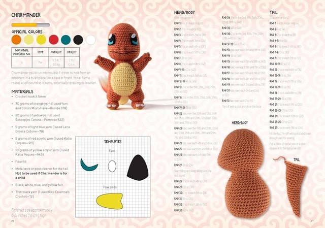 Pokemon Crochet Squirtle Book & Kit By Sabrina Somers - 6