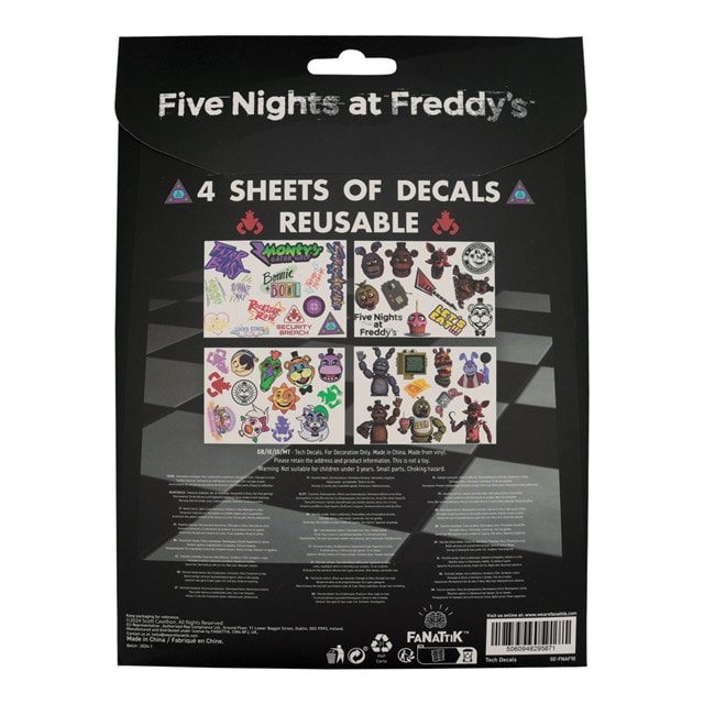 Five Nights At Freddy's FNAF Tech Decal Stickers - 2