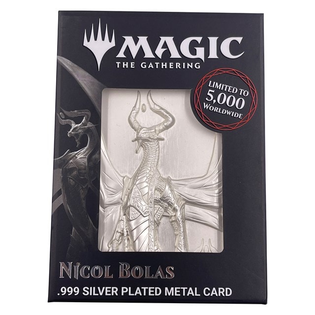Silver Plated Nicol Bolas Magic The Gathering Limited Edition Collectible - 2