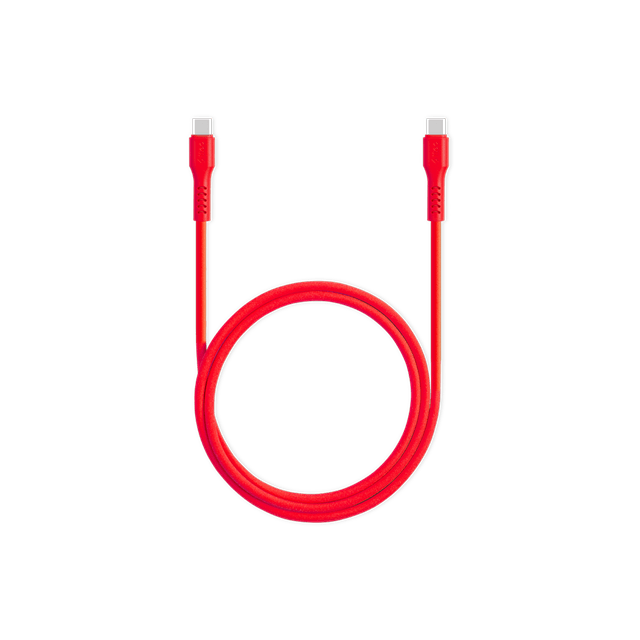 Ttec USB-C - USB-C Neon Red 60W Fast Charging/Data Cable - 3