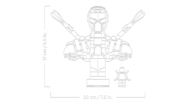 Iron Spider-Man Bust Marvel LEGO - 7