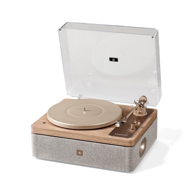 Crosley E100 Natural/Light Wood Turntable - 18