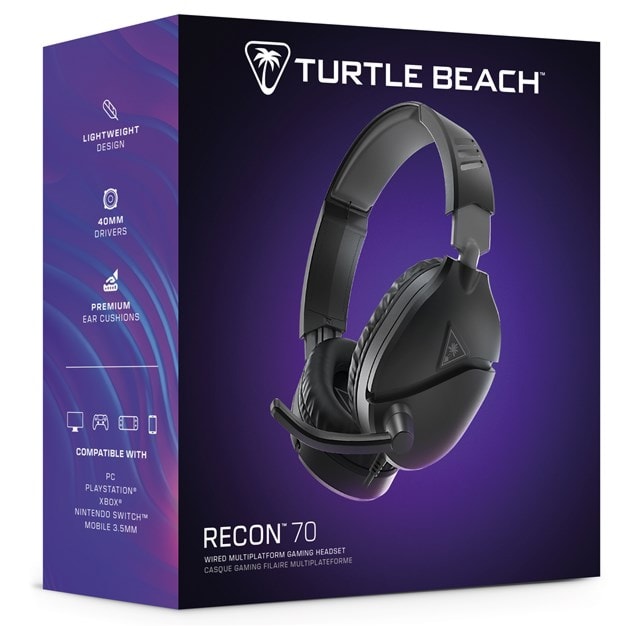 Turtle Beach Recon 70 Multiplatform Gaming Headset - Black - 6