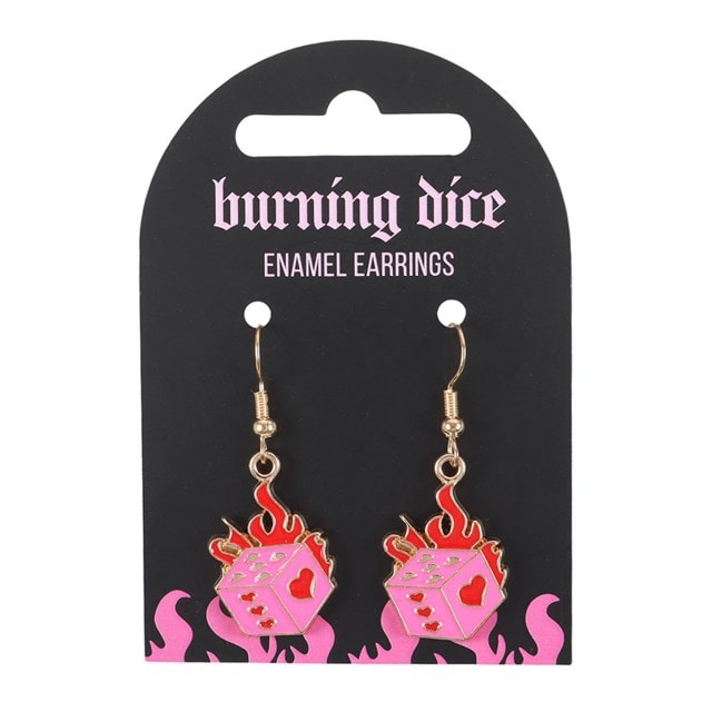 Burning Dice Earrings - 3