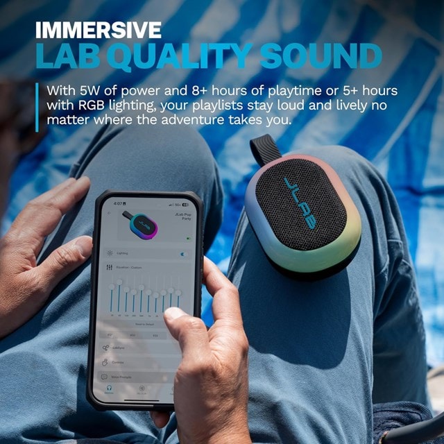 JLab Pop Party Black Bluetooth Speaker - 2