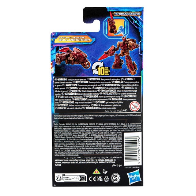 Transformers Legacy United Core Class Infernac Universe Bouldercrash Converting Action Figure - 5