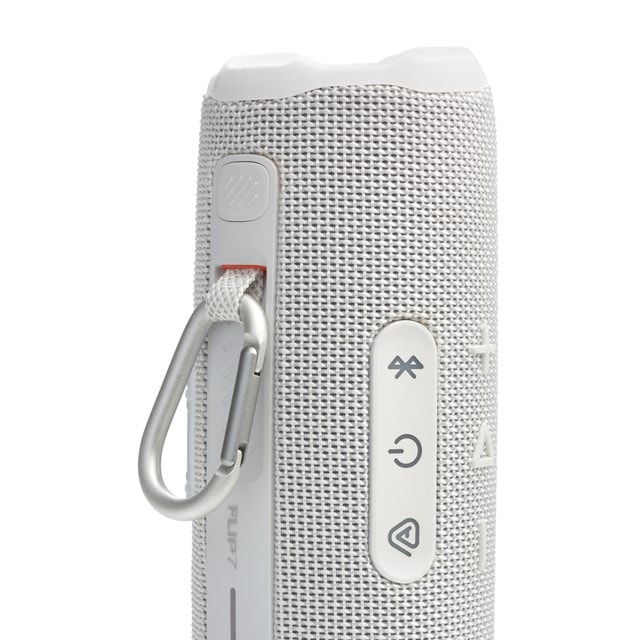 JBL Flip 7 White Bluetooth Speaker - 10