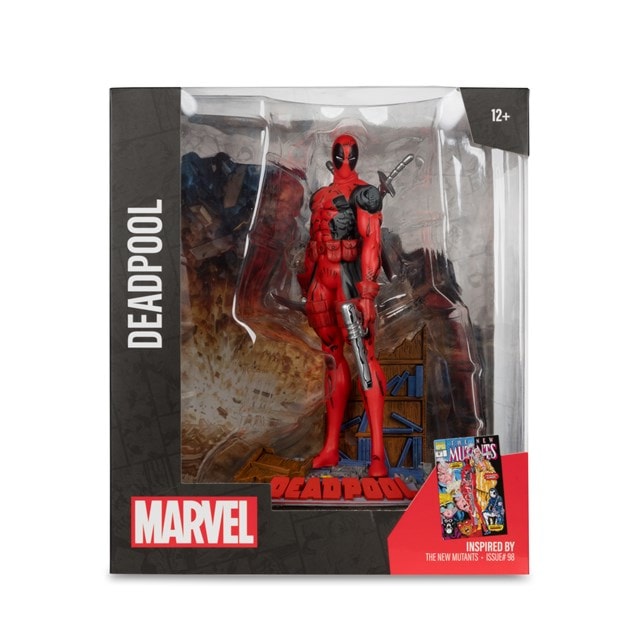 Deadpool 1/10 Scale Posed Figure With Scene New Mutants #98 McFarlane Figurine - 3