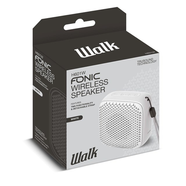 Walk Audio Fonic White Bluetooth Speaker - 3