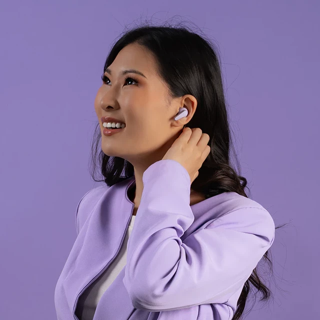 JLab Go Pods ANC Lilac Active Noise Cancelling True Wireless Bluetooth Earphones - 2