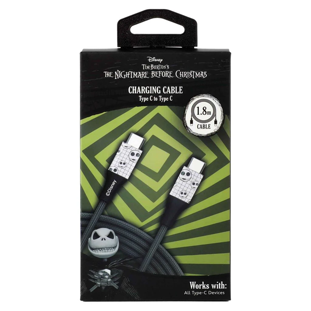 Nightmare Before Christmas Jack Grid USB-C Cable 2M - 3