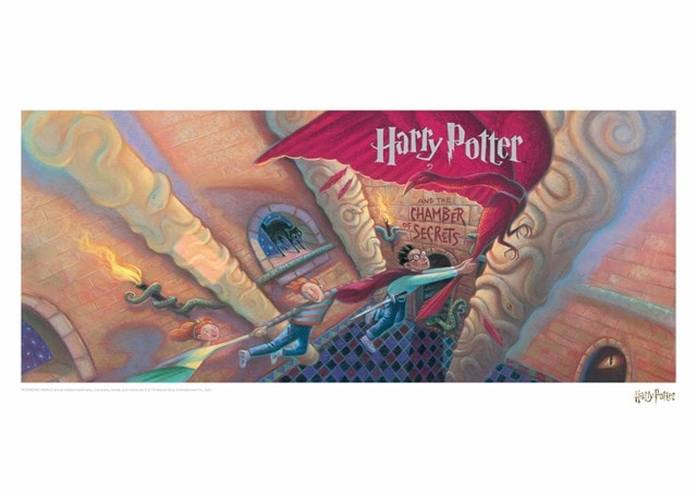 Harry Potter: Chamber Of Secrets Book Cover Art Print - 1